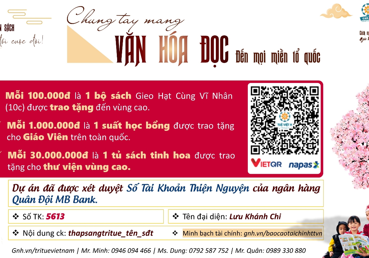 Văn hoá đọc Xuyên Việt - Hành trình Thắp sáng Trí Tuệ