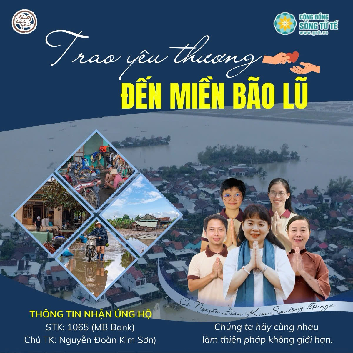 TRAO YÊU THƯƠNG ĐẾN VŨNG LŨ LỤT