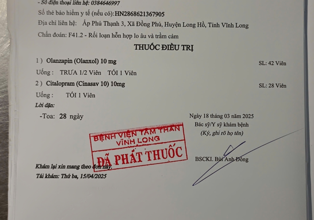 Giúp đỡ gia đình chị Thu Hoà và anh Thành Tâm ( xã Đồng Phú) có điều kiện trị bệnh và lo các con ăn học