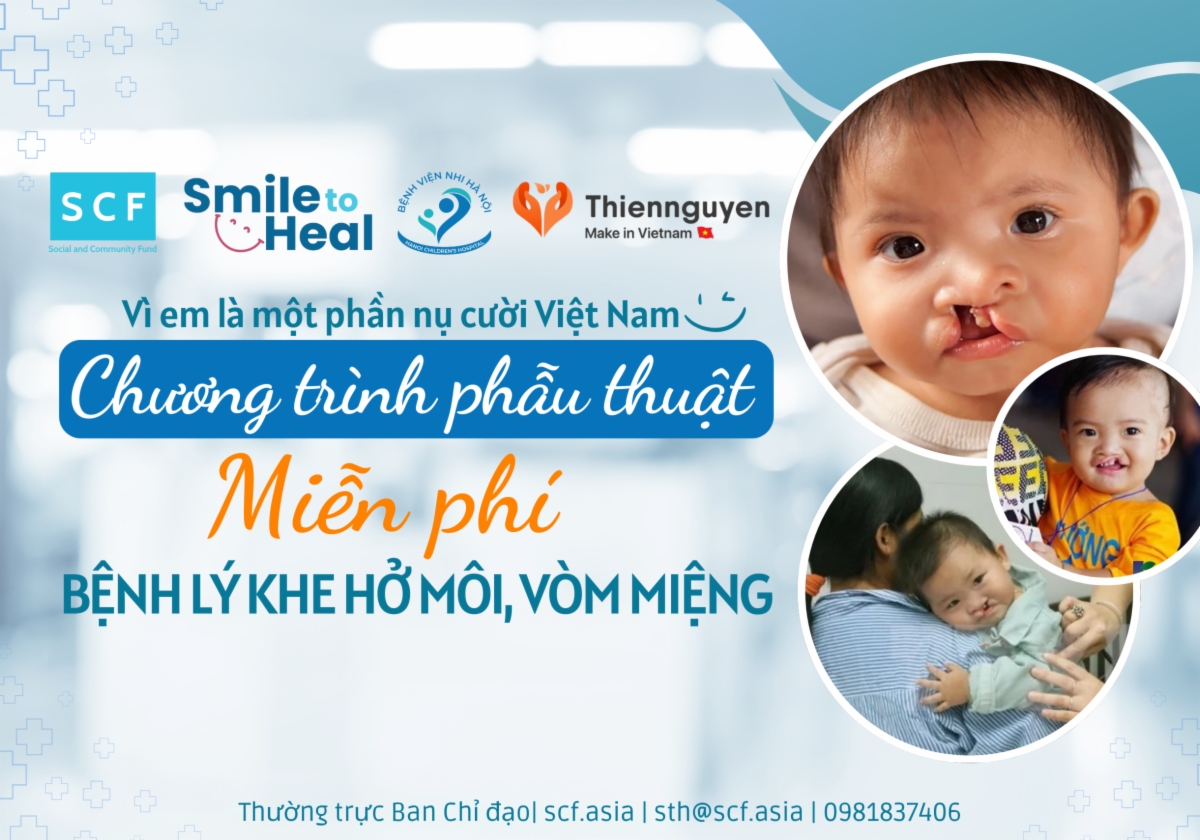 Quỹ Phẫu thuật cho trẻ em mắc dị tật hở môi, vòm miêng - Smile To Heal