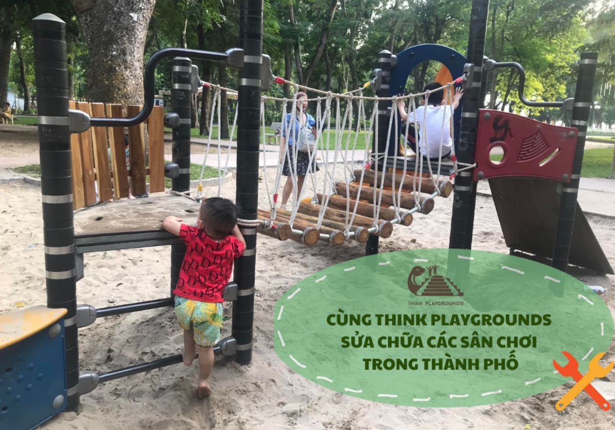 Cùng Think Playgrounds sửa chữa các sân chơi trong thành phố