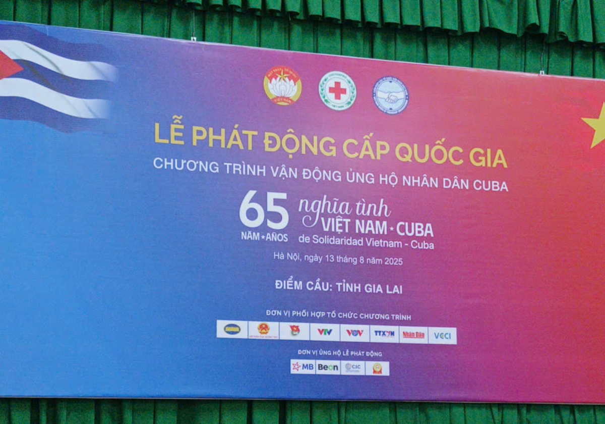 LỜI KÊU GỌI CỦA HỘI CHỮ THẬP ĐỎ VIỆT NAM VỀ VẬN ĐỘNG ỦNG HỘ NHÂN DÂN CUBA