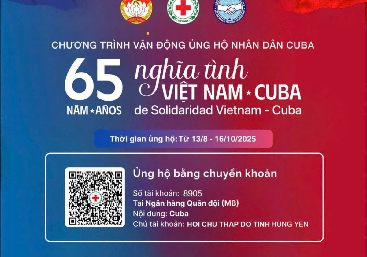 Triệu trái tim Hưng Yên hướng về Cuba