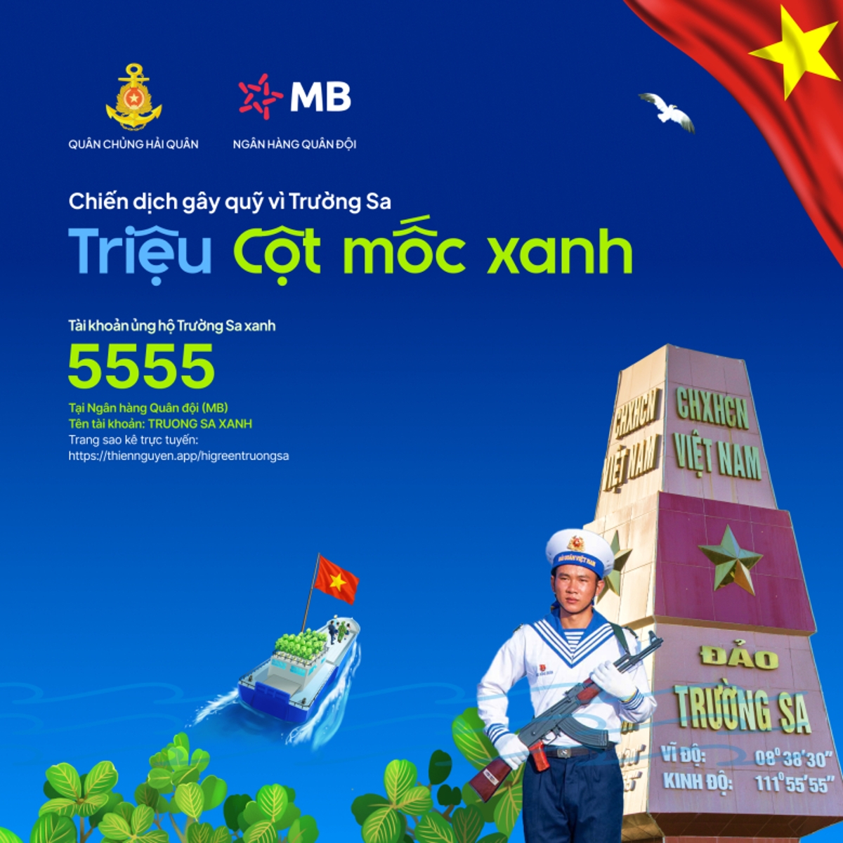 Chương trình trồng 1 triệu cây xanh cho Trường Sa
