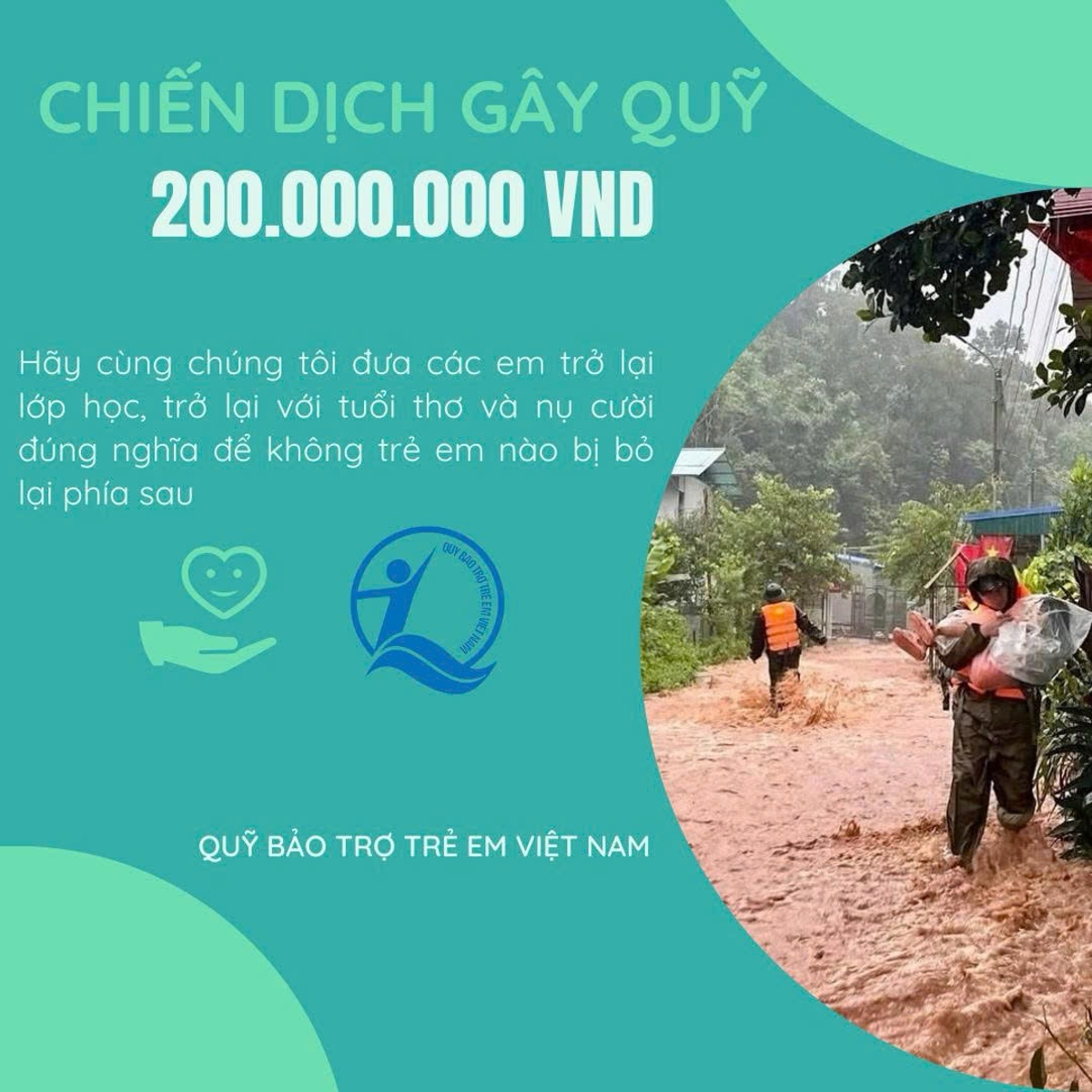 Cùng em vượt lũ