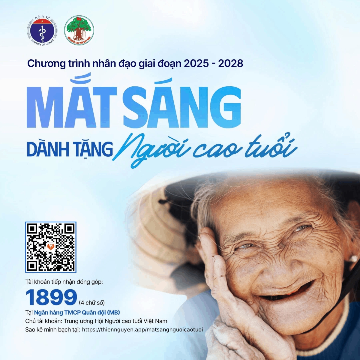 Mắt sáng dành tặng Người cao tuổi có hoàn cảnh khó khăn