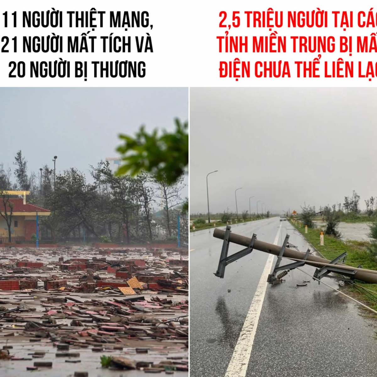 Hỗ Trợ Bà Con Vùng Bão - Lũ (cơn bão số 10 - BuaLoi)